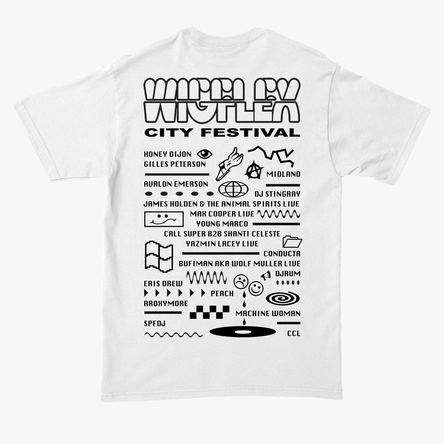 Wigflex's 'Wigflex City Festival' T-shirt