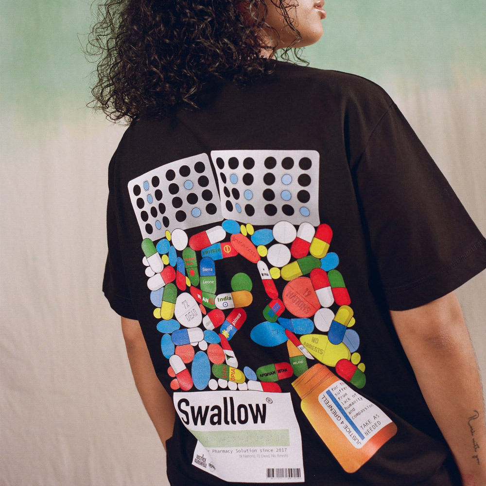Trippin's 50/50 T-shirt photographed by Angela Stephenson