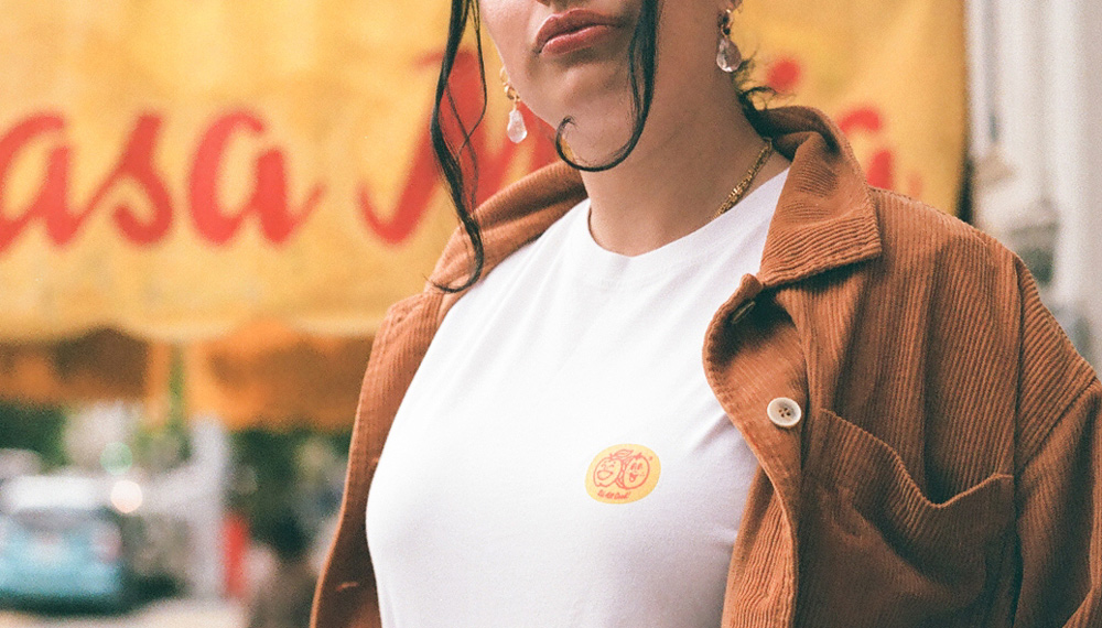 Kelly Angood's Fruit Stickers x Open Daily T-shirt