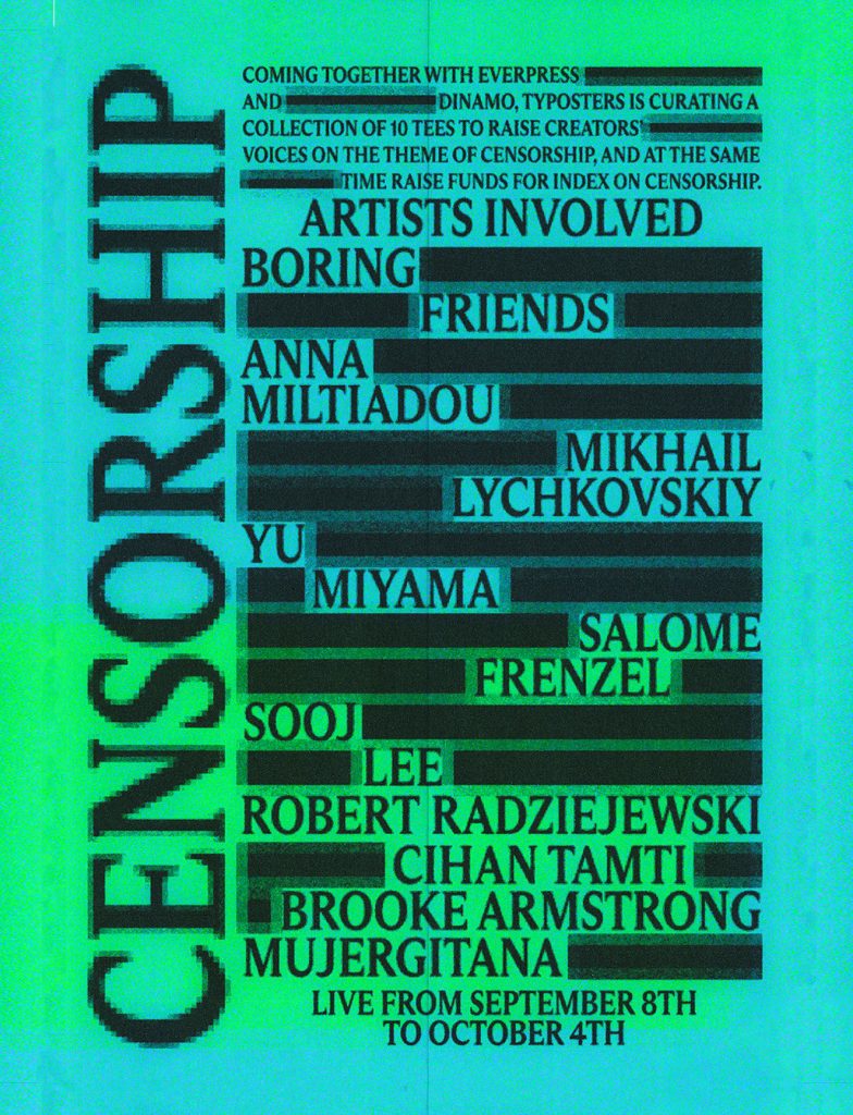 Censorship A Collection Curated By Typosters x Dinamo Everpress